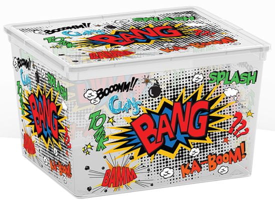 Kis škatla za shranjevanje C-box Comics Cube, 27 l