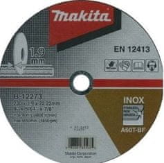 Makita B-12273 tanka rezalna plošča za inox, 230 x 1.9 x 22.23 mm