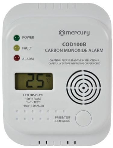 Mercury detektor ogljikovega monoksida COD100B