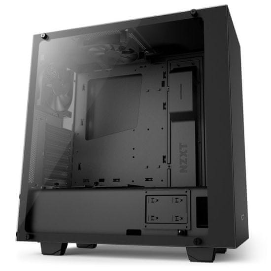 NZXT ohišje Source S340 Elite, midi ATX, črno