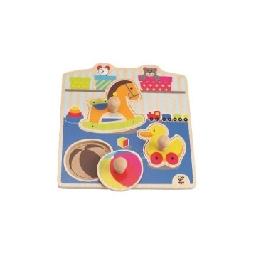 Hape lesena igrača Puzzle Igrače (veliki ročaji)