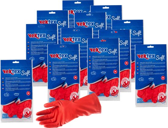 Vektex rokavice Soft, velikost M, 12 parov