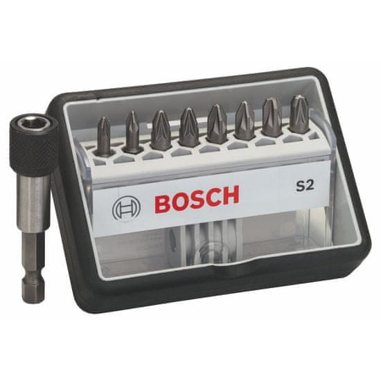 Bosch 8+1-delni komplet vijačnih nastavkov Robust Line S Extra-Hart 25 mm (2607002561)