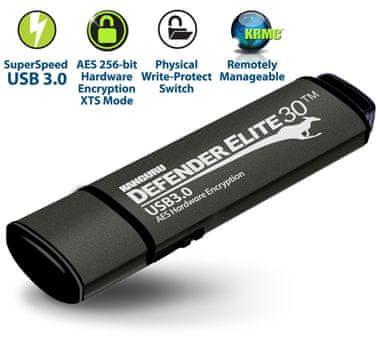Kanguru varen USB ključ Defender Elite30, 16 GB