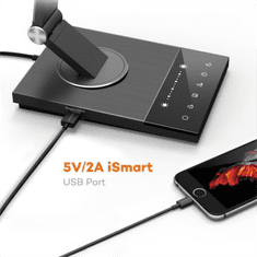 TaoTronics namizna svetilka Touch Control LED DL16, siva/črna