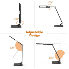 TaoTronics namizna svetilka Touch Control LED DL16, siva/črna