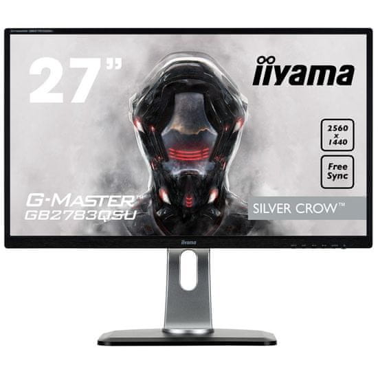 iiyama LCD LED Gaming monitor G-Master Silver Crow GB2783QSU-B1