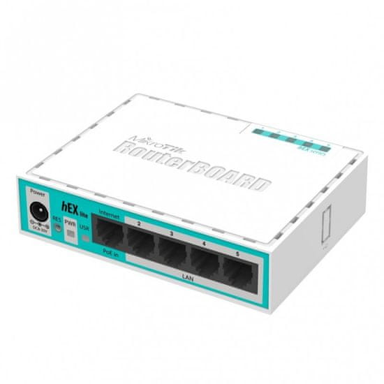 Mikrotik LAN usmerjevalnik hEX lite RB750R2, 5-portni