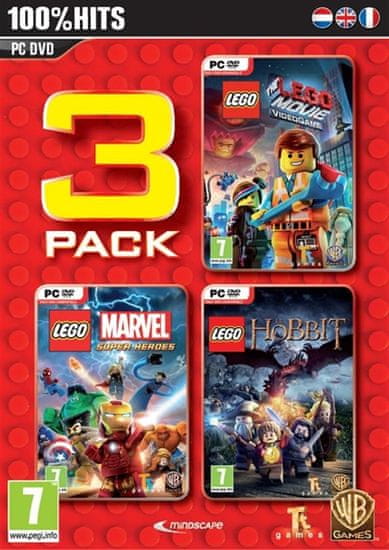 Warner Bros Lego Pack 2 - Lego Movie, Marvel Super Heroes, Hobbit (PC)