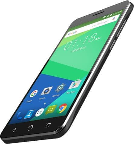 NUU Mobile GSM telefon N5L, Dual Sim, črn + zaščita stekla