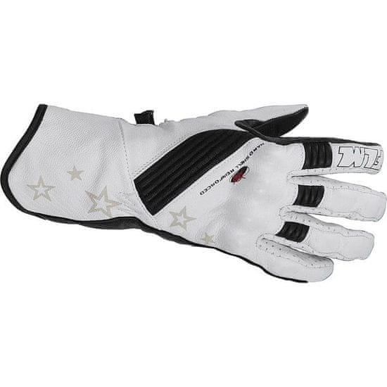 FLM moto športne usnjene rokavice FLM 1.0, ženske bele