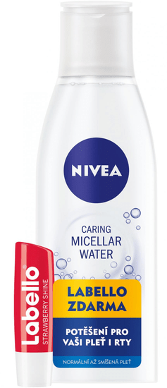Nivea micelarna voda za normalno kožo + Labello jagoda