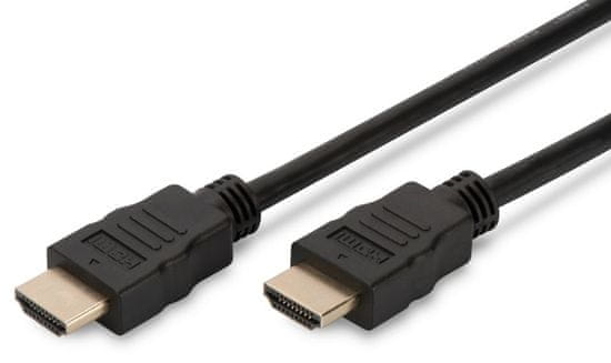 Digitus HDMI kabel z mrežno povezavo 5m Digitus črn High Speed
