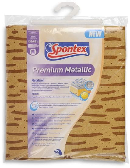 Spontex likalna prevleka Premium Metallic, 120 x 40 cm