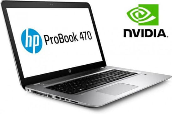 HP prenosnik ProBook 470 G4 i3-7100U/8GB/256+1TB/17,3FHD/GF930MX/FreeDOS (W6R37AV)