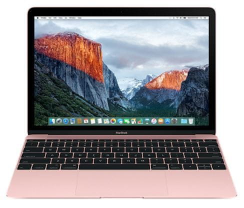 Apple prenosnik MacBook 12" 1.1Ghz Dual-Core m3, 256 GB, INT, Rose Gold
