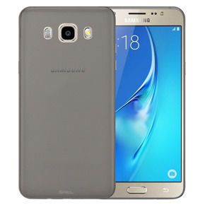tanek silikonski ovitek za Samsung Galaxy J1 2016 (J120), prozorno-črn