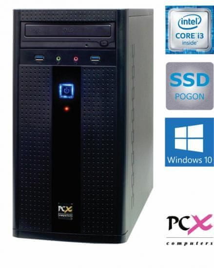 PCX namizni računalnik Exam F2024W i3/4GB/240GB SSD/HD Graphics 530/Win10