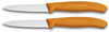 nož za zelenjavo (6 7636 L119B), 2 kosa, oranžen