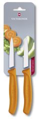 Victorinox nož za zelenjavo (6.7606.L119B), 2 kosa, oranžen