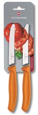Victorinox nož za paradižnik z valovitim rezilom (6.7836.L119B), 2 kosa, oranžen