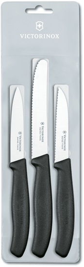 Victorinox set 3 nožev za zelenjavo 6.7113.3, črn