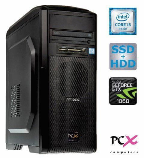 PCX namizni računalnik Extian F6106 i5-6500/8GB/275SSD+2TB/GTX1060/FreeDOS