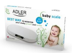Adler pediatrična tehtnica za otroke - odprta embalaža