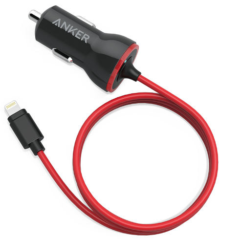 Anker avtopolnilec PowerDrive Lightning, črn