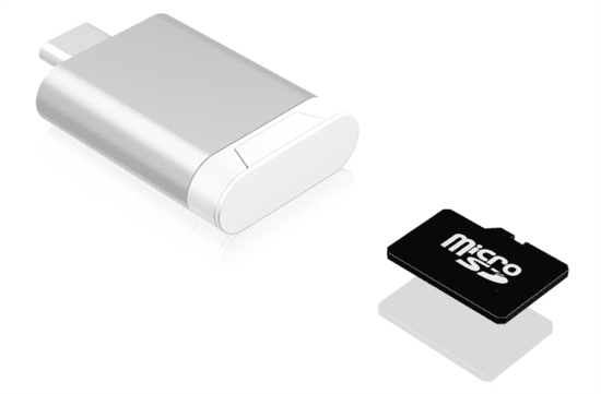 IcyBox čitalnik microSD/SDHC kartic IB-CR100 na USB 3.0 Type-C