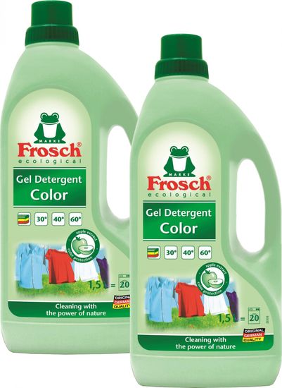 Frosch EKO pralni gel za barvno perilo, 2x1,5 l