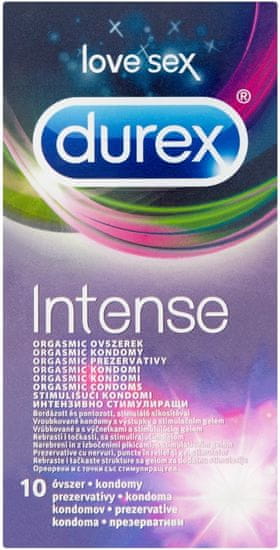 Durex kondomi Intense Orgasmic, 10 kosov