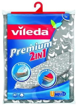 Vileda prevleka za likalno desko Premium 2v1, siva - odprta embalaža