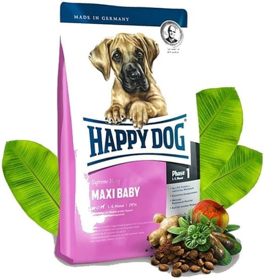 Happy Dog suha hrana za mladiče Maxi Baby, 15 kg
