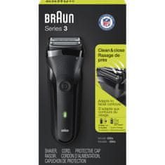 Braun Series 3 300 moški brivnik, črn