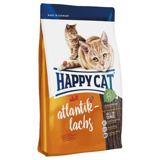 Happy Cat suha hrana za odrasle mačke Adult, atlantski losos, 10 kg