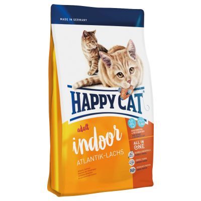 Happy Cat suha hrana za odrasle mačke Indoor, atlantski losos, 10 kg