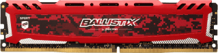 Crucial pomnilnik (RAM) Ballistix Sport LT Red 8GB/DDR4/2666 (BLS8G4D26BFSE)