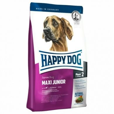 Happy Dog suha hrana za mladiče Maxi Junior, 15 kg