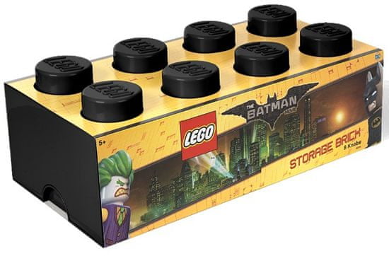 LEGO škatla za shranjevanje Batman, 250 x 500 x 180 mm, črna