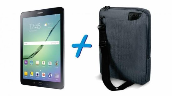 Samsung tablični računalnik Galaxy Tab S2 VE 9.7 32 GB Wi-Fi, črn (T813) + torbica Port