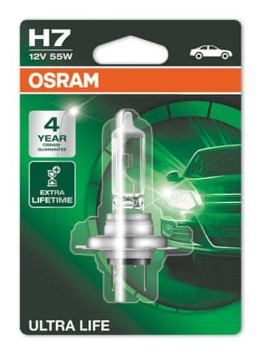 Osram žarnica 12V H7 55W Ultralife (blister)