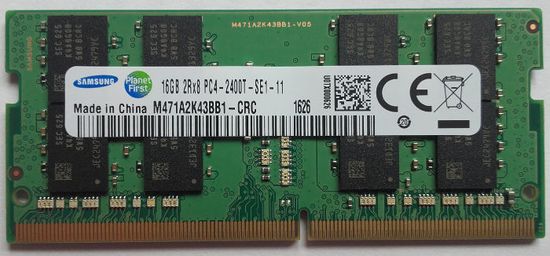 Samsung pomnilnik 16GB DDR4 2400Mhz, SODIMM, CL17, 1.2V