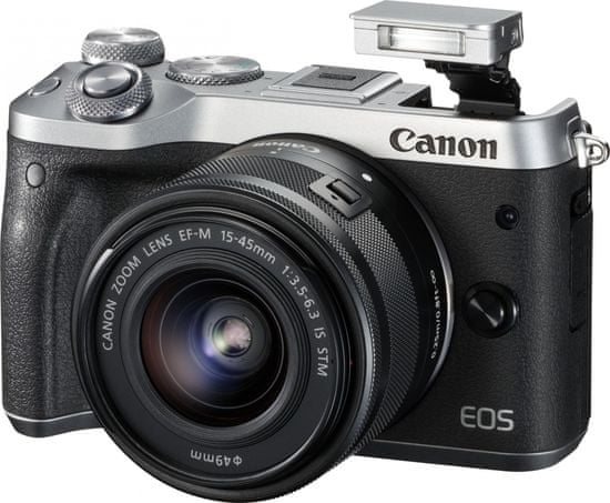 Canon fotoaparat EOS M6 + 15-45 + 55-200