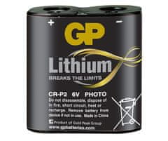 GP baterija Lithium CR-P2 1BL, 1 kos