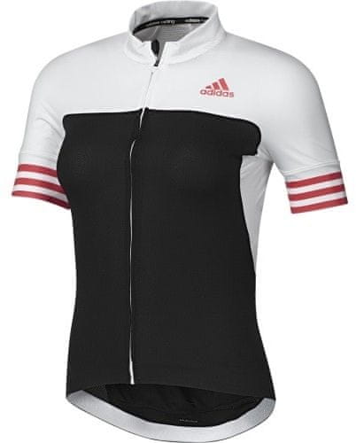 Adidas ženska kolesarska majica Adistar SS, črna/bela