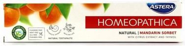 Astera Homeopatica naravna zobna krema Natural, mandarin sorbet, 75 ml
