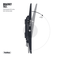 VonHaus nagibni stenski nosilec do 95 cm (17-37,5''), do 75kg