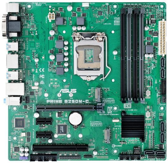 ASUS osnovna plošča PRIME B250M-C, DDR4, SATA3, USB3, DP, LGA1151 mATX