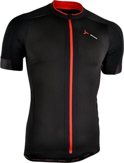 Silvini moška kolesarska majica Ceno MD1000, črno-rdeča